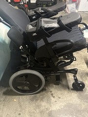 Quickie Tilt-in-Space Manual Wheelchair Reclining Headrest Armrest Pads Black