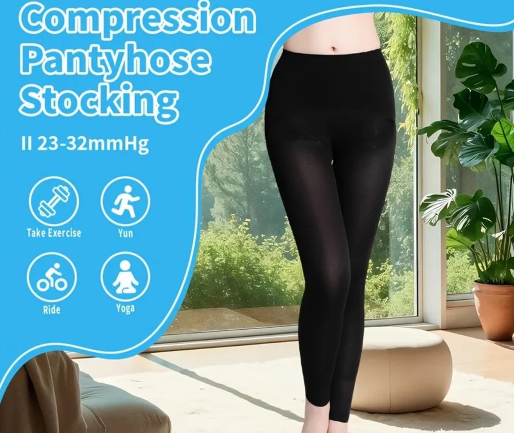 Unbranded Compression Footless Pantyhose Heavy Duty Sz 2X