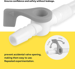 10 Pcs Comfort Flow Catheter Valves – Easy to Use Lever Tap Smooth Edges an