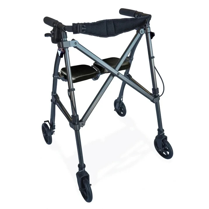 Able Life Space Saver Rollator, Lightweight Folding Mobility Rolling Walker