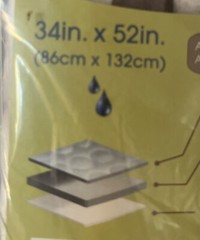 Priva Waterproof Mattress Sheet Protector kids Adult 34×52 in white quilted NEW!