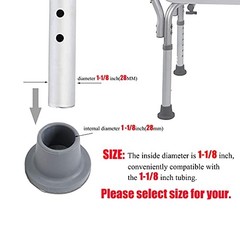 Replacement Feet for Shower Chair Bath Seat, Shower stools and 1-1/8″ I.D Grey