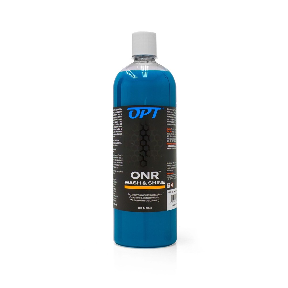 Optimum No Rinse Wash and Shine Version 5 – 32 Fl Oz (Pack of 1), Light Blue