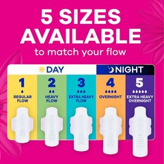 Always Radiant Extra Heavy Flow Absorbency with Flex Foam Pads – Scented – Size3