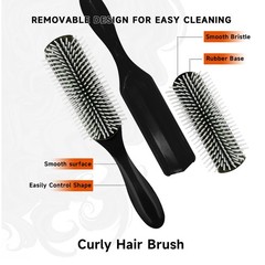 Flylanyards 11 Pcs Hair Brush Set Detangle Hair Brush And Spray Bottle 3 Pieces