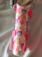 Ultraflex Pediatric LEFT & RIGHT Elbow/Arm Brace Girls Pink Hearts. K9