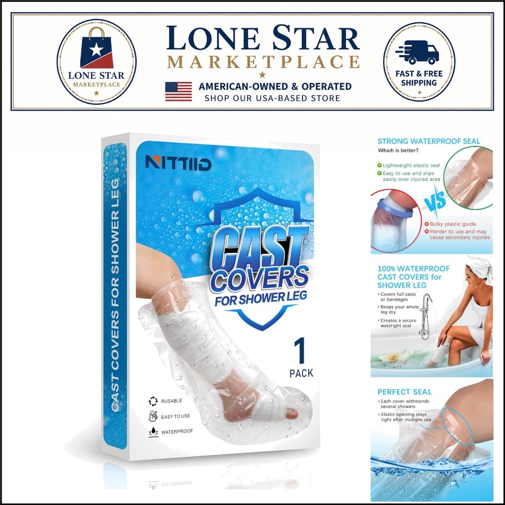 Watertight Universal Cast Cover for Shower – Comfortable & Reusable Protection