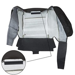 Driver Side Bottom Cloth Seat Cover Gray Replacement for R-a-m 2500 3500 2006