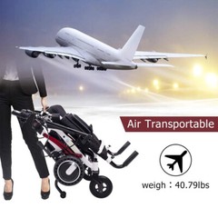 ELENKER Electric Wheelchair Deluxe Fold Power Motorized Wheelchair Medical Aid