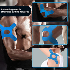 5 pcs Pre Cut Kinesiology Tape for Knee Waterproof Sports Support