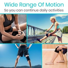 Vive Hinged Knee Brace with Side Stabilizers – Stabilizing Support with Open