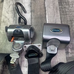 Q’Straint Wheelchair Tie Down L Track Retractor Belt Kit Used Parts AS IS
