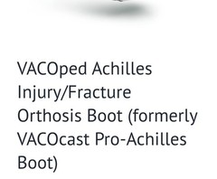 VACOped Achilles Walking Boot + EvenUp Bundle – Size Large – $200 OBO