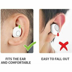JINGHAO 1 Pair Hearing Aids Hearing Amplifier In Ear Enhancer Voice White US
