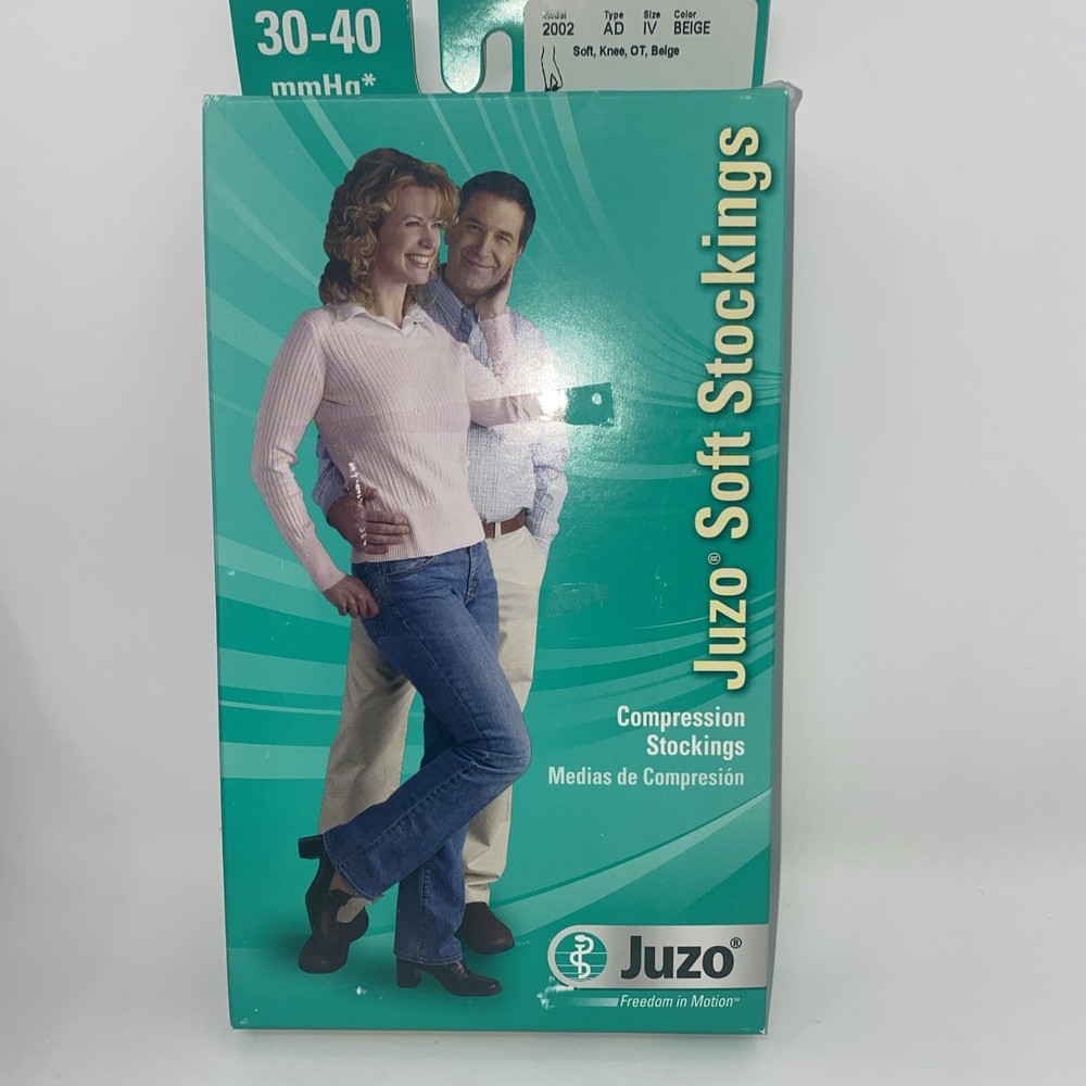Juzo Dynamic 2002AD 30-40 mmHg Soft Below Knee Stocking Open Toe 2002 AD IV