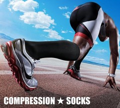 Athletic Compression Socks for Men and Women – 3 Pairs, Enhanced Circulation
