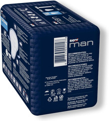 Man Active Guards, Male Incontinence Bladder Control Pads, 7-1/2″ X 9-3/10″, 15