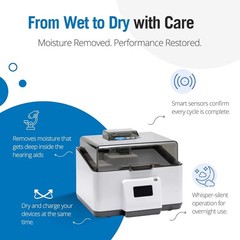 Hearing Aid Dryer / Dehumidifier / Charger – Heatless Drying & Quiet Operation