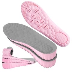 Height Increase Insoles for Women – 4D Cloud-Like 1.4IN / US W 6.5-9, Pink
