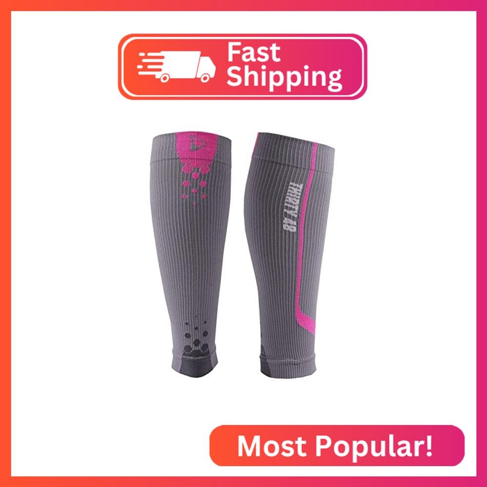 Thirty48 Graduated Calf Compression Sleeves 15-20 OR 20-30 mmHg | Maximize Fast