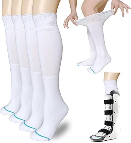 Socks Liner for Orthopedic Walking Boots Walker Brace Shoe,Medical Tube Socks Un