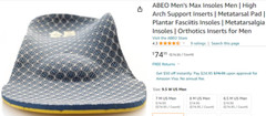 ABEO Mens 3D3 Max Performance Orthotics Metatarsal Neutral Post Arch Plantar NIB