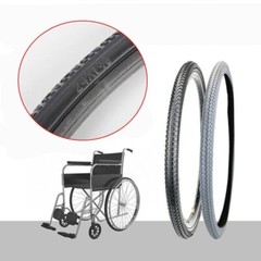 Black Solid Wheelchair Tyre 24×1 3/8 inch F1