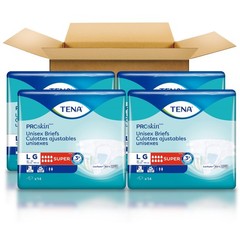 TENA ProSkin Unisex Adult Diapers, Super Absorbency, Large, 56 Count