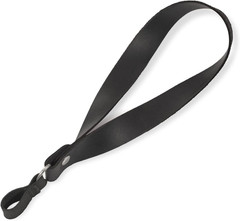 Handmade Leather Cane Strap – Stylish Wrist Strap for Canes and Walking Black