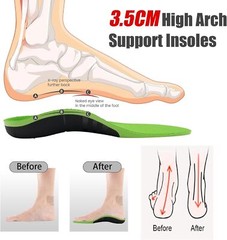 Orthotic Insoles Shoe Inserts Pad Heavy Duty Arch Support Replacement Inner Sole