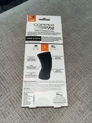 Copper Fit CF2KNLG6 Knee Compression Sleeve – Black