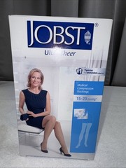 JOBST Natural UltraSheer Compression Stocking 15-20 Thigh High CT Petite X-large