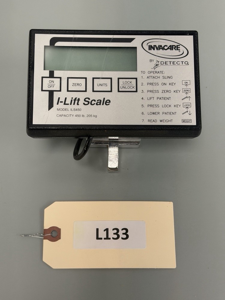 Invacare by Detecto Patient Lift Scale 450 LB Capacity (Model ILS450) #L133