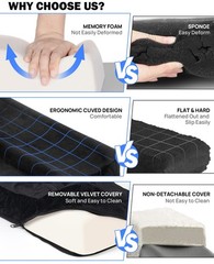Knee Scooter Cushion Cover 12.6″ x 6.3″ x 2.36″ 2.36″ Thick Memory Foam