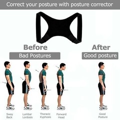 Adjustable Posture Corrector ? Back & Shoulder Support, Lightweight & Unisex