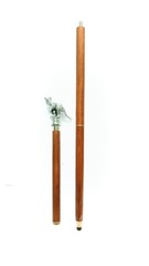 Antique Designer Brass Kangaroo Style Handle Wooden Solid Cane Walking Stick