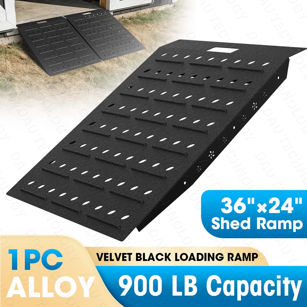 900 LB Shed Ramp Heavy-Duty Loading Ramps Curb Ramp for Lawn Mower Anti-Slip