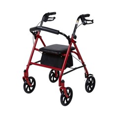 McKesson Rollator 300 lbs. 31 to 35 Inch Handle Height 146-10257RD-1