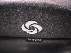 Samsonite Seat Cushion Non-Slip Gray and Black Support Cushion