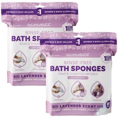 Disposable Lavender Bathing Wipes – 50 Count Gentle Cleansing for Sensitive Skin