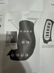 Health o Meter Cushion Seat Massager Car House Plug 5-Motor Soothing Heat EUC