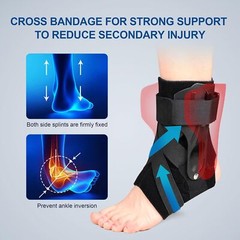Ankle Brace with Protective Guards Ankle Support Ankle Sprains for Men Women