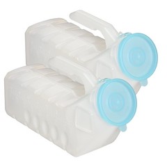 1000ml Portable Urinals for Men, 2 Pack – Spill Proof Men’s Urinal Bottle w/G…