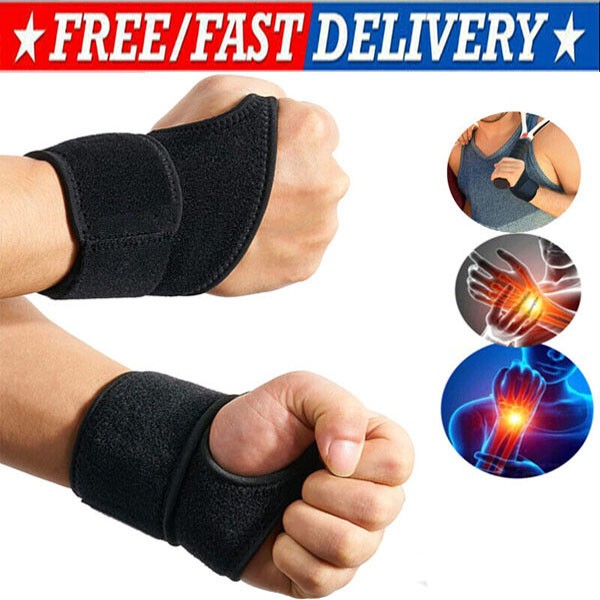 Wrist Hand Brace Support Carpal Tunnel Sprain Arthritis Gym Splint Left / Right
