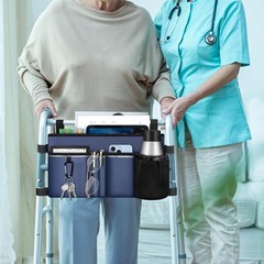 Large Walker Tote Bag Folding Walker Attachment Storage Basket Mobility Aid Acce