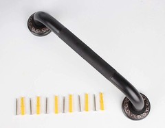 24inch Grab Bar Featuring Antislip Handrail Solid Brass Oil Rubbed Bronze Heavyd
