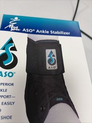 Med Spec 264004 ASO Ankle Stabilizer Black Size Small Ankle Support New