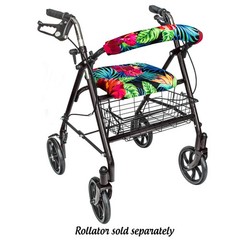 Top Glides Universal Rollator Walker Seat and Backrest Covers Tropical