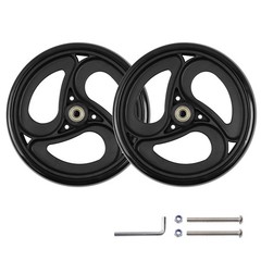 2 Pcs Solid 8 Inch Replacement Wheels for Wheelchairs, Walker, Drive Rollator…
