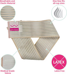 Breast Implant Stabilizer Band I Post Surgery Breast Band Chest Compression Wrap